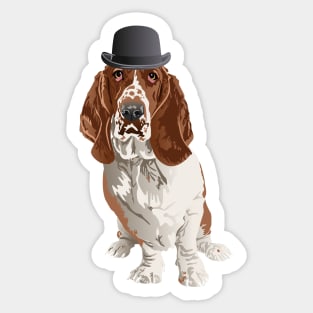 Basset Hound Dog T-Shirt for Dog Lovers Sticker